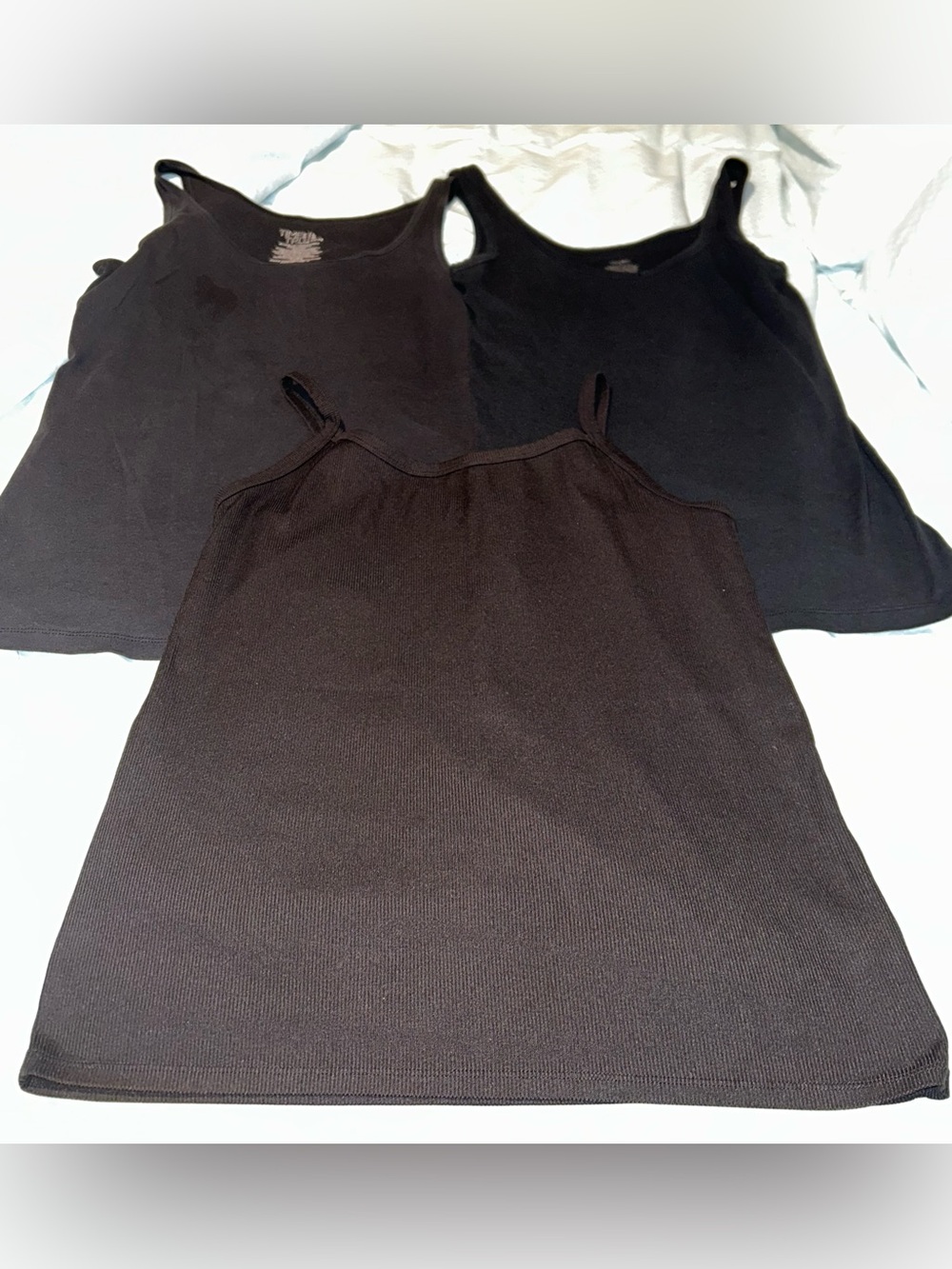 Multiples Black Women's Tank Top Set - 3 Pack